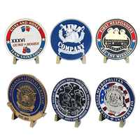 Moneda de metal personalizada plata fina collar de 50mm cancelar acero inoxidable para regalo