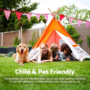 Bán Buôn Chất Lượng Tốt Nhất Thực Tế Nhân Tạo Màu Xanh Lá Cây Cỏ Thảm 40Mm Tổng Hợp Cỏ Cuộn Cho Nhà Phòng Khách Trang Trí Sân Vườn - Product Image 2