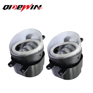 ไฟตัดหมอก LED ขนาด 3.5 นิ้ว QIDEWIN พร้อมรูรับแสงแบบเอียง สีขาวเหลืองสองสี สำหรับกันชนหน้า - Product Image 1