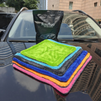 Serviette de séchage en microfibre torsadée de qualité supérieure, super absorbante, séchage rapide, chiffon d'entretien automobile, vente en gros, serviette de séchage de voiture à boucles torsadées