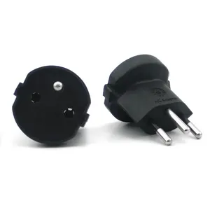 electrical portable AC 10A 250V France to Swiss plug adapter earthed widely used in switzerland eu to swiss fixed plug adapter