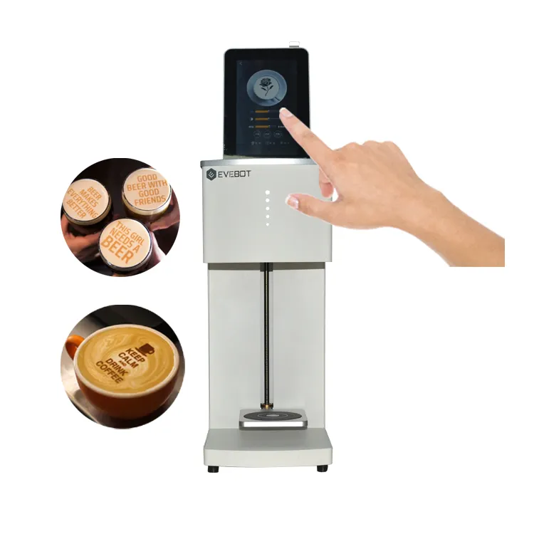 Café impresora con Cauco precio de la máquina en la India Alibaba Guangzhou cara 4 taza automática 3D Milktea <span class=keywords><strong>Pri</strong></span> 2019 proveedor de impresión