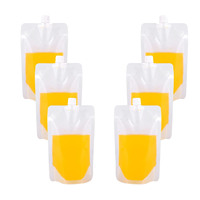 Bouteille de boisson personnalisée réutilisable et pliable, gourde d'urgence 16oz avec bec verseur transparent pour café et liquides