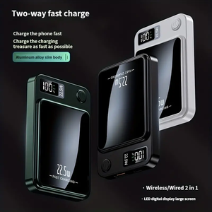 10000mAh Mini ngân hàng điện không dây PD 20W bên ngoài pin sạc nhanh từ Powerbank cho <span class=keywords><strong>Iphone</strong></span> 15 14 13 - Product Image 3