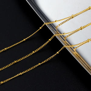 Acier inoxydable nouveau <span class=keywords><strong>clip</strong></span> latéral petite perle chaîne bijoux bricolage collier bracelet mode <span class=keywords><strong>frange</strong></span> décoration avec - Product Image 3