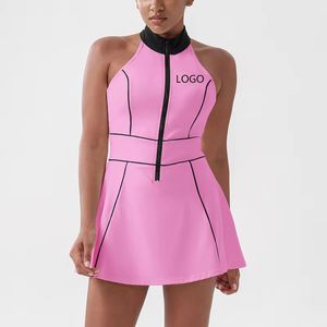 Nouvelle Robe de Yoga et de Golf Sans Manches pour Femme, Séchage Rapide, Très Extensible, Respirante, Amincissante, Sexy, à Fermeture Éclair, Couleur Nude, pour Activités de Plein Air - Product Image 4