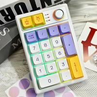 Keycool K19 Pad Keyboard Numerik 3 Mode USB/Bluetooth/2.4GHz Keyboard Mekanis Lampu RGB 19 Tombol Mini Meyboard