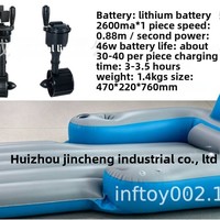 Fauteuil gonflable double électrique modèle GWG de l'usine Jincheng avec système de propulsion en PVC - Parfait pour la piscine, les sports nautiques et comme bateau