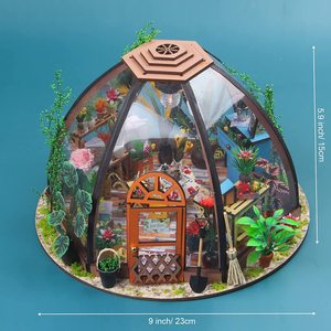DWI-Kit de construcción de casa de muñecas en miniatura para niños y adultos - Product Image 3