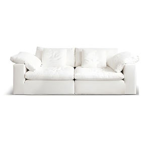 Sofá Seccional Modular de Tres Plazas, Estilo Escandinavo, Color Blanco Hueso, Tela Tecnológica, Ecológico, Cuadrado, Comprimido al Vacío, Tamaño Estándar - Product Image 5