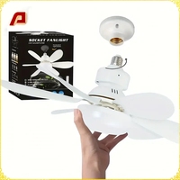 Ventilador de Techo LED Inalámbrico Moderno de 6 Aspas con Control Remoto y Luz Regulable de 220V, Compatible con Iluminación para Hogar y Oficina