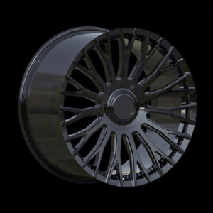 Cerchi di Lusso Americani Heritage Black Monoblock 17x11 <span class=keywords><strong>Taycan</strong></span> 21 20 5x130 22 per Porsche, Ruote in Lega Forgiate Personalizzate da 19 Pollici - Product Image 1