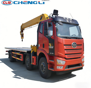 Camion de dépannage Chengli 6x2 avec grue télescopique à flèche droite à 4 sections, capacité de levage de 8 tonnes, camion de remorquage lourd - Product Image 3