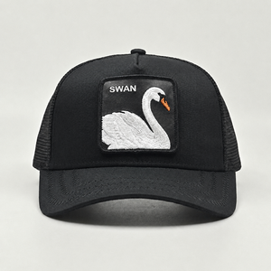Gorra de Béisbol Trucker Deportiva Personalizada con Bordado de Patrón Animal Único, Logotipo, Algodón Perforado para Exteriores, Cierre a Presión - Product Image 2