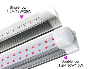 2020 yeni yüksek kaliteli ışık büyümeye yol açtı tam spektrum 3000K 2835smd Tube8 18W/36W 270 açı Led tüpler