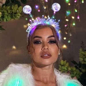 Pafu Birthday Party Decor LED <strong>Disco</strong> <strong>Headband</strong> Glow Party Hair Accessories for Women <strong>Disco</strong> <strong>Ball</strong> <strong>Headbands</strong> - Product Image 5