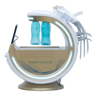 Latest <b>Smart</b> Hydro Aqua Oxygen Jet Peel Ice Blue H2O2 Facial Skin Rejuvenation & Whitening Machine with IT US ZA <b>Plugs</b> - Product Image 5