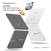 Interrupteur mural intelligent à bouton-poussoir et prise, panneau de commande, norme PC UK/EU, électrique 10A, 1 OEM, durable, 220V, 888 SDK ZHE