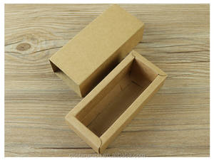 กล่องบรรจุภัณฑ์สบู่ทำมือขายส่ง กล่องกระดาษคราฟท์ กล่องกระดาษแข็งสีดำแบบลิ้นชักสำหรับใส่เค้ก - Product Image 4