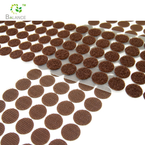 Adhésif résistant cercle boucle de crochet coloré découpé crochet et boucle points adhésifs - Product Image 2