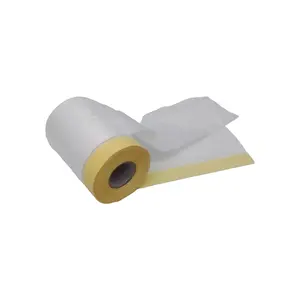 Pre Taped Blue Yellow Black Color Film General Use Masking Tape Masking Film For Painters Protection