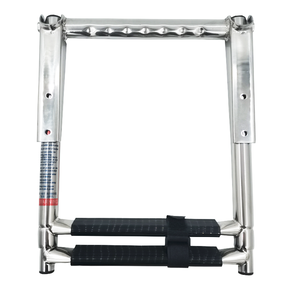 Perahu Stainless Steel 2 langkah perahu lipat Dock Telescoping berenang tangga dek dengan Pedal langkah lebar pagar tangan - Product Image 1