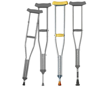 Béquilles sous-bras Donghan réglables en acier inoxydable, amortissantes, aides à la marche pour personnes handicapées - Product Image 1