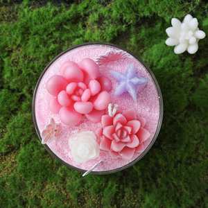 Vente en gros de bougies chauffe-plat fantaisie pour cadeaux de mariage, kit de fabrication de bougies parfumées DIY pour la décoration intérieure - Product Image 1