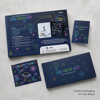 Boîte-cadeau de luxe écologique haut de gamme, personnalisée, rigide, colorée, créative, avec un design graffiti, pour un ambiance festif et une ambiance artistique