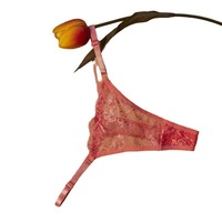 Celana Dalam Wanita Model Thong Kecil Menawan Bahan Nilon Katun, Pinggang Rendah, Kain Dobby, Tanpa Jahitan, Bernapas, Antibakteri, Seksi