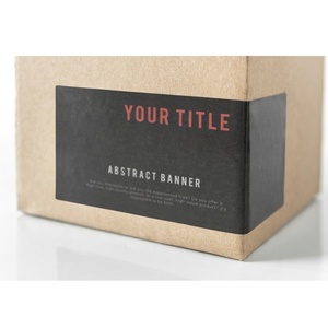 customized mailing bag shipping box private logo label write with marker brown kraft cardboard mailer box tamper evident sticker