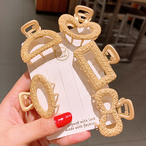 Offre Spéciale Glod alliage géométrie <span class=keywords><strong>pince</strong></span> à <span class=keywords><strong>cheveux</strong></span> arcs en métal pinces à <span class=keywords><strong>cheveux</strong></span> Rose impression Barrette <span class=keywords><strong>crabe</strong></span> pinces à <span class=keywords><strong>cheveux</strong></span> pour femmes et fille - Product Image 6