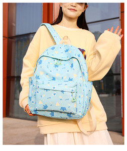 Teenager Oem Printed School Bag Set Custom 3Pcs Girls Boy College Student School Bag <b>Backpack</b> Bookbag With Messenger and Pen Bag - Product Image 2