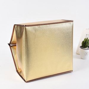 Sac isotherme en PP écologique avec logo personnalisé imprimé, avec poignée, réutilisable, brillant, pour canettes de vin, promotions - Product Image 3