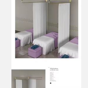 Rideau d'isolation en fer forgé en forme de U pour salon de beauté, vente chaude en Chine, design de rideau pour salon, meilleure qualité, vente directe d'usine - Product Image 5