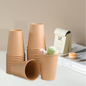 Gobelets <span class=keywords><strong>en</strong></span> pulpe de bambou à paroi simple pour <span class=keywords><strong>mariage</strong></span>, biodégradables, <span class=keywords><strong>en</strong></span> <span class=keywords><strong>carton</strong></span> et papier kraft, 100ml, 300ml, 600ml - Product Image 5