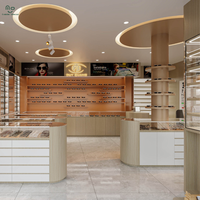 Présentoir à lunettes pour magasin d'optique, vitrine de comptoir avec éclairage LED, présentoir durable et écologique