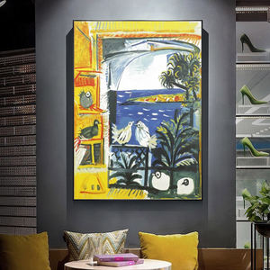 Art mural décoratif moderne fait à la main, toile de paysage, <span class=keywords><strong>affiche</strong></span> reproduisant la peinture à l'huile de <span class=keywords><strong>Matisse</strong></span> Picasso, taille personnalisable - Product Image 5