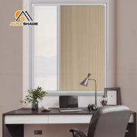 Persianas de día y noche de doble apertura personalizadas para cortinas opacas y privacidad, ventana corredera con marco de aleación de aluminio