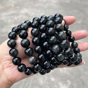 JD gemme pietre naturali materiale perline bracciale Premium nero nero Super sette braccialetti al quarzo - Product Image 6