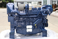 Moteur diesel marin Weichai WP13C 450HP 476HP 1800RPM, moteur de propulsion robuste à 6 cylindres pour bateaux de pêche, de transport de marchandises et de remorquage