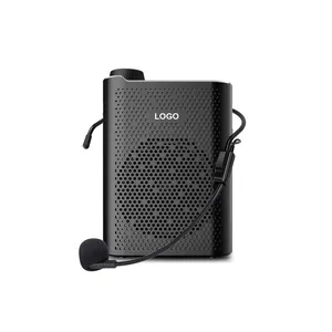 Mini amplificador de voz s821, com suporte para cartão tf bluetooth, reprodução de música e amplificação de som para guias de turismo, ensino e reuniões