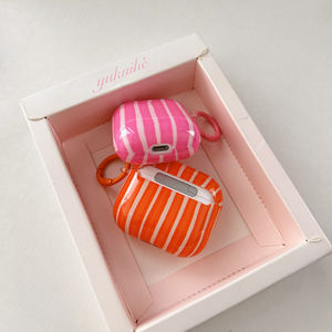 Modische Farbkollisions-Streifen Glänzende Hülle für Apple Airpods 3 Pro 2 Kabellose Kopfhörer-Abdeckung Ladebox für Airpods 4 Pro 3 - Product Image 4