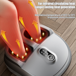 Masajeador de Pies y Pantorrillas 2 en 1 Inteligente 8D con Control Remoto, Máquina de Shiatsu con Calor, 5 Modos, Vibración con Bolsas de Aire, Amasamiento Profundo - Product Image 4