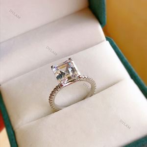 Anillo de Compromiso de Plata de Ley 925 para Mujer, Estilo Clásico Brillante, Personalizable, para Boda, Nueva Llegada de Dylam - Product Image 4