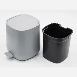 Thùng Rác Phòng Tắm Nhà Bếp Văn Phòng Thùng Rác Bậc Chân Nóng Bằng Nhựa 5l Thùng Rác Nhựa Có Nắp Khóa Thùng Rác Gia Đình Nhà Bếp - Product Image 5