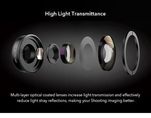 Apexel 4 K HD เคลือบเลนส์ซูเปอร์มุมกว้าง 170 องศาโลหะ mini คลิปเลนส์สำหรับ HUAWEI <span class=keywords><strong>iPhone</strong></span> <span class=keywords><strong>XS</strong></span> Max Android - Product Image 5