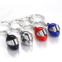 Porte-clés créatif mini casque 3D en alliage de zinc modèle X-224, simulation de moto, visière personnalisable pour véhicule électrique de sécurité