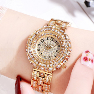 Nuevo reloj de mujer, éxito de ventas, moderno y elegante, oro rosa con diamantes, resistente al agua - Product Image 1
