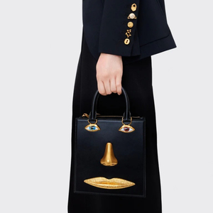 Mini <span class=keywords><strong>Borsa</strong></span> a Tracolla da Donna in Pelle <span class=keywords><strong>Nera</strong></span> <span class=keywords><strong>di</strong></span> Alta Qualità, <span class=keywords><strong>Borsa</strong></span> <span class=keywords><strong>di</strong></span> Lusso con Occhielli Dorati e Tracolla in Metallo, <span class=keywords><strong>Borsa</strong></span> a Tracolla per Gioielli - Product Image 1